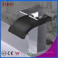 Fyeer Black Glass Auslauf Wasserfall Badezimmer Basin Wasserhahn